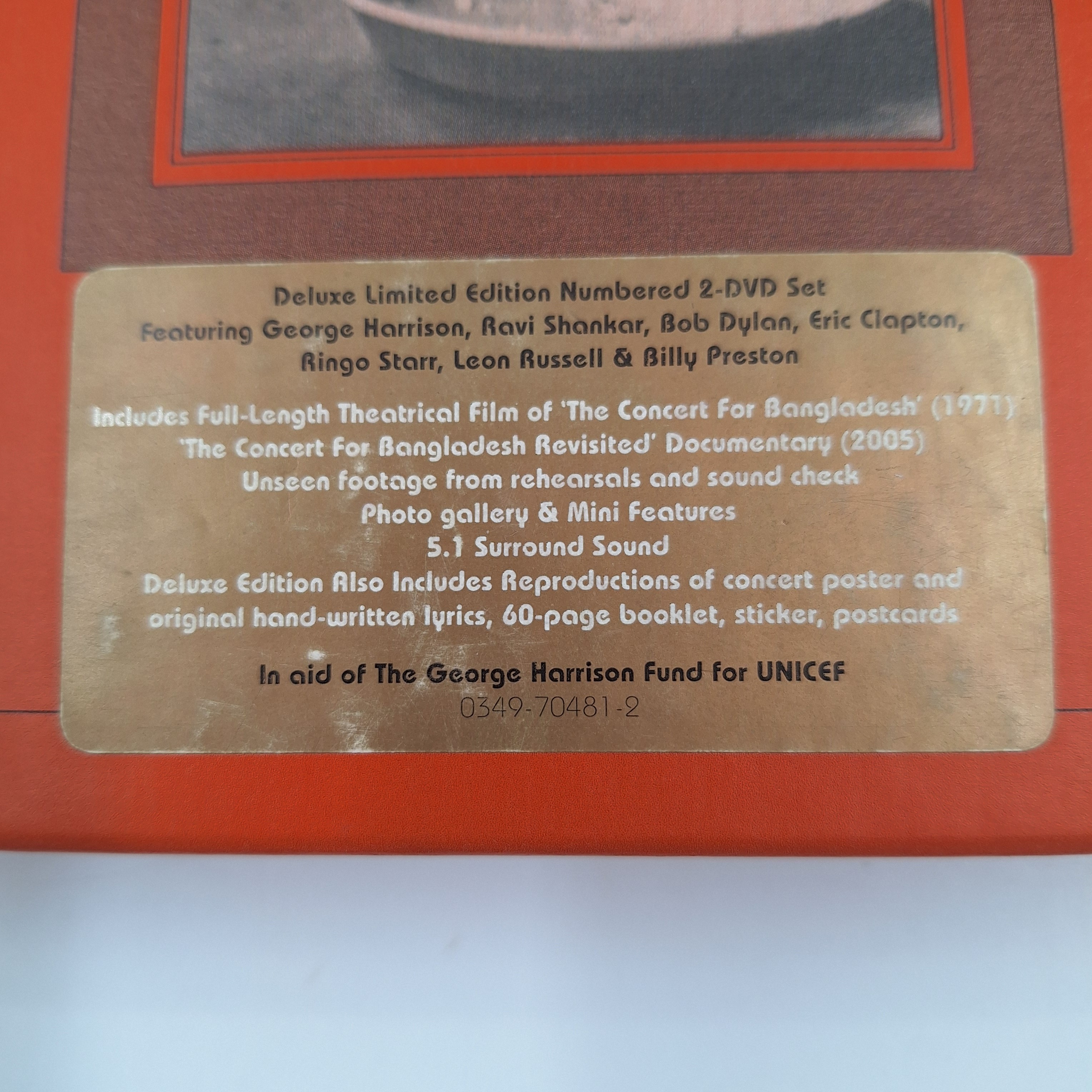 Coffret collector complet et numéroté. « The concert for Bangladesh 1971 » by Georges Harrison and friends. 2005, Apple. Très bon état - Vue 5 - 